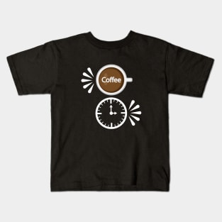 Coffee time - Coffee quote Kids T-Shirt